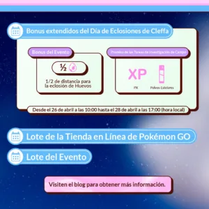 Día de Eclosiones de Cleffa evento